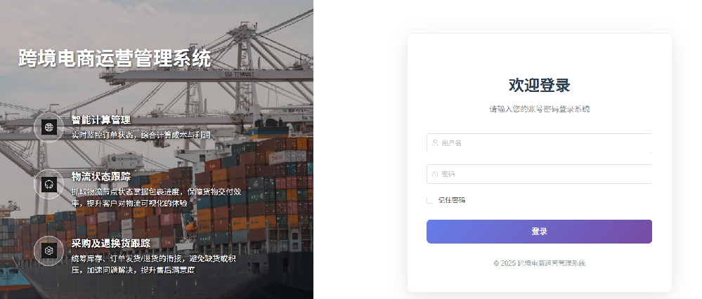 跨境电商运营管理系统